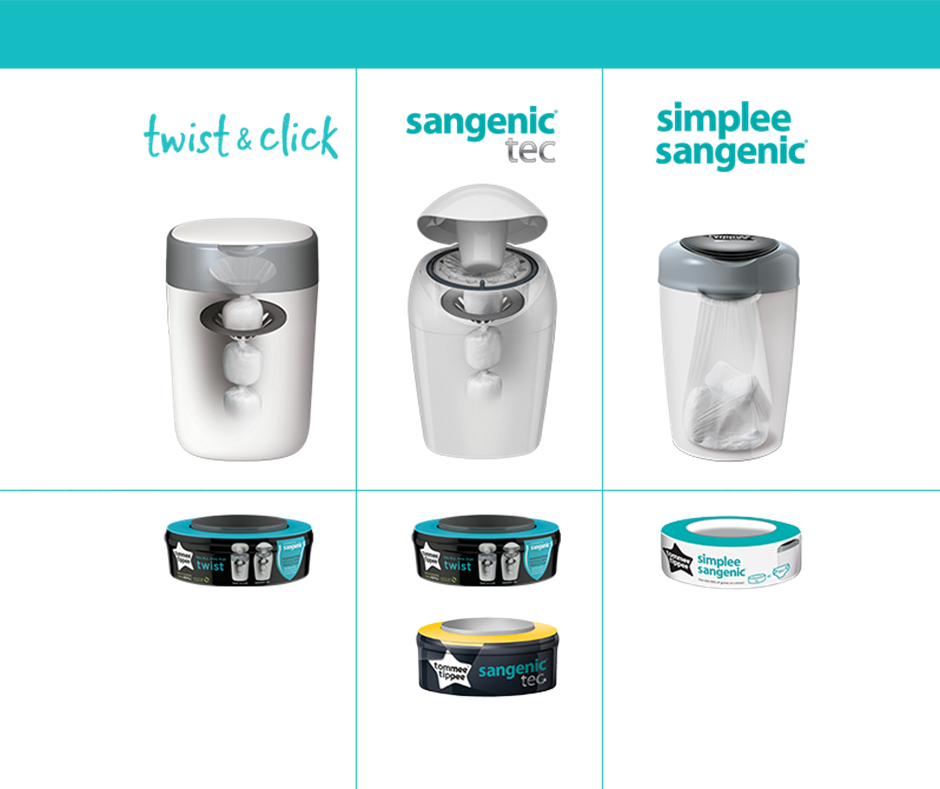 Vergleich des Twist & Click-Behälters mit dem Sangenic-Säbehälter: Unterschiede im Inneren der Behälter